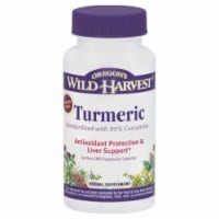 Oregon's Wild Harvest Turmeric Antioxidant Protection & Liver Support Herbal Supplement Capsules