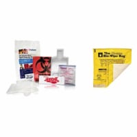 Biohazard Spill Kit With Blood And Fluids Bio-Wipe Cleanup Bag, 1 Kit