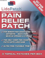 Lidopatch, Lidocaine Patches 3.99% Lido & 1.25% Menthol, Otc Pain Relief Patch (10 patches)