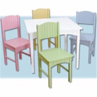 Kid Kraft Nantucket Table and 4 Chair Set -Pastel 26101