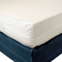 Zippered Fabric Waterproof & Bed Bug/Dust Mite Mattress Cover Protector 2 Fabric Pillow