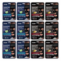 ODB for MEN Charcoal Essence Sheet Mask Hydrating Aloe & Purifying Vitamin 12pk- XL Size