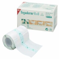 3M Tegaderm Transparent Film Dressing 2 Tab Delivery Roll 4 x 11 Yd 16004, 1 Ct