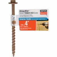 Simpson Strong-Tie 4  Struc Flag Hx Screw SDWH19400DB-RP1