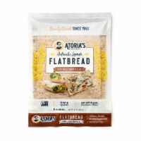 Lavash with Whole Grain & Flax Flatbread 10-Packs of 5 Flatbread (50 Flatbread)