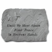 Kay Berry- Inc. 69420 Until We Meet Again Find Peace In Heavens Hands - Memorial - 18 Inches