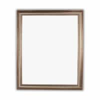 CHLOE'S Reflection Textured Brass Rectangular Framed Wall Mirror 33  Height