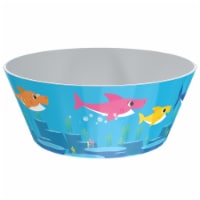 Zak! Designs Baby Shark Melamine Bowl - Blue Perspective: Main