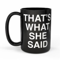 Zak!® Designs Large Ceramic The Office Mug - Black Perspective: Main