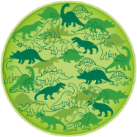Zak! Designs Dino Camo Flip-It Plate Perspective: Main