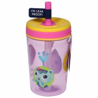 Zak! Designs Gabbys Dollhouse Antimicrobial Single Wall Leakproof Straw Kelso Tumbler Perspective: Main