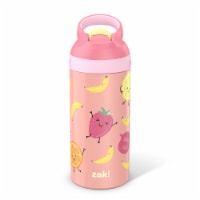 Zak! Designs Happy Fruit Stainless Steel Double Walled Water Bottle Perspective: Main