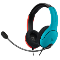 PDP LVL40 Wired Gaming Headset for Nintendo Switch - Blue/Red