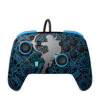 PDP Sheikah Shoot Rematch Glow Wired Controller for Nintendo Switch Perspective: Main