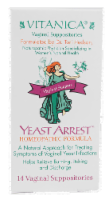 Vitanica Yeast Arrest Vaginal Suppositories