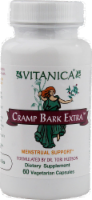 Vitanica Cramp Bark Extra Menstrual Support Supplement Vegetarian Capsules