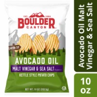 Boulder Canyon® Avocado Oil Malt Vinegar and Sea Salt Kettle Potato Chips
