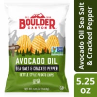 Boulder Canyon® Avocado Oil Sea Salt and Cracked Pepper Canyon Cut Potato Chips