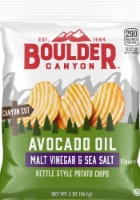 Boulder Canyon® Avocado Oil Malt Vinegar & Sea Salt Kettle Style Potato Chips Perspective: Main