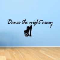 VWAQ Dance the Night Away Disco Wall Decals Quotes