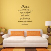 VWAQ Father When I am Tired Faith Quotes Wall Decals
