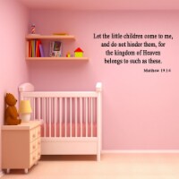 VWAQ Let the Little Children Come to Me Matthew 19:14 Wall Decal