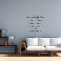 VWAQ Seven Deadly Sins Bible Vinyl Wall art Decal