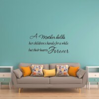 A Mother Holds Her Children's Hands Family Wall Quotes
