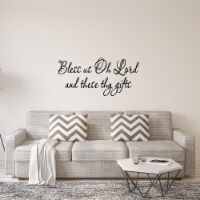 VWAQ Bless Us Oh Lord and These Thy Gifts Wall Quotes Decal