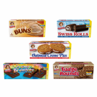 Little Debbie Big Pack Variety Bundle: Oatmeal Crème Pies, Honey Buns, Swiss Rolls, and more!