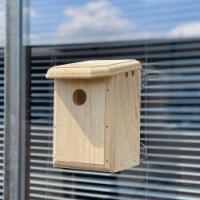 Premium Bird Houses See Through Window Nesting Box with Clear Back for Outside