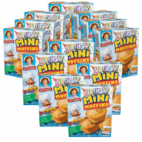 Birthday Cake Mini Muffins, 12 Boxes, 60 Travel Pouches of Bite Size Muffins