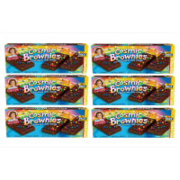 Cosmic Brownie Big Packs, 6 Boxes, 72 Individually Wrapped Brownies with Chocolate Chip Candy