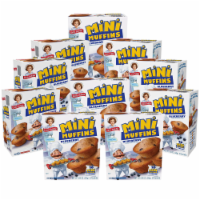 Little Debbie Blueberry Mini Muffins, 10 Boxes, 50 Travel Pouches of Bite Size Muffins