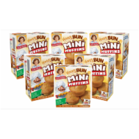 Honey Bun Mini Muffins, 6 Boxes, 30 Travel Pouches of Bite Size Muffins