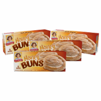 Little Debbie Honey Buns, 4 Boxes, 24 Individually Wrapped Breakfast Pastries