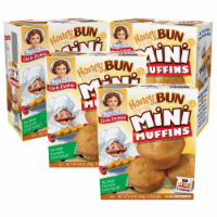 Honey Bun Mini Muffins, 4 Boxes, 20 Travel Pouches of Bite Size Muffins