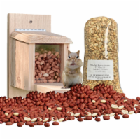Wakefield Wildlife Premium Squirrel Feeder Plus 10 lbs Virgina Peanuts for Animals