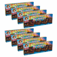 Little Debbie Cosmic Brownies, 8 Boxes, 48 Individually Wrapped Brownies with Candy Coating