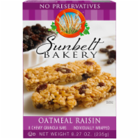Sunbelt Bakery Oatmeal Raisin Chewy Granola Bars, (5-Boxes)