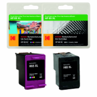 KODAK Compatible Ink Cartridge Replacement for HP65XL Convenience Bundle
