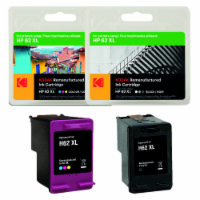 KODAK Compatible Ink Cartridge Replacement for HP62XL Convenience Bundle