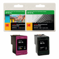 KODAK Compatible Ink Cartridge Replacement for HP61XL Convenience Bundle