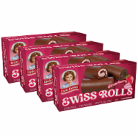 Little Debbie Strawberry Swiss Rolls, 4 Boxes, 48 Cake Rolls