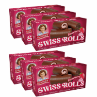 Little Debbie Strawberry Swiss Rolls, 6 Boxes, 72 Cake Rolls