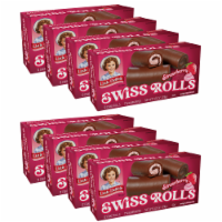 Little Debbie Strawberry Swiss Rolls, 8 Boxes, 96 Cake Rolls