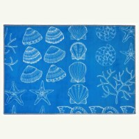 Jellybean PR-JAC003B 20 x 30 in. Shell Seekers Indoor Area Rug