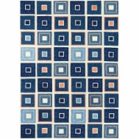 Homefires PP-PLY001C 3 x 5 ft. Beach Tiles Indoor Outdoor Area Rug, Cream