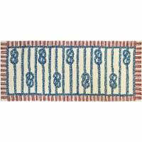 Homefires PPS-SCH001J 60 x 26 x 0.5 in. Hand Hooked Sailors Knot Indoor & Outdoor Area Rug, M