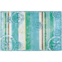 Homefires PR-PRB001B 34 x 22 x 0.25 in. Ocean Floor Indoor Area Rug, Multi Color